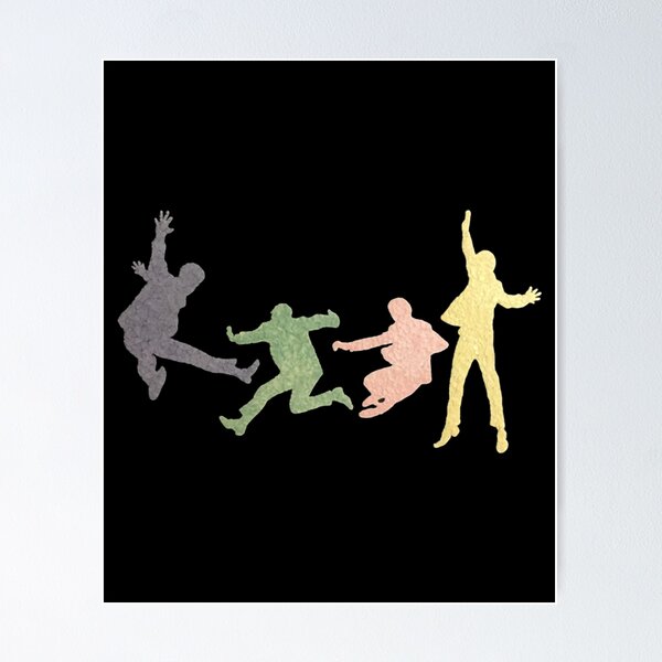 The Retro Beatles Dance Multimedia Print Poster RB1512 product Offical beatles Merch