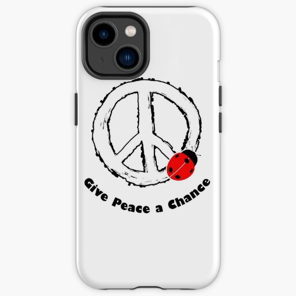 Beatles - Give Peace a Chance - Lyric Word Art iPhone Tough Case RB1512 product Offical beatles Merch
