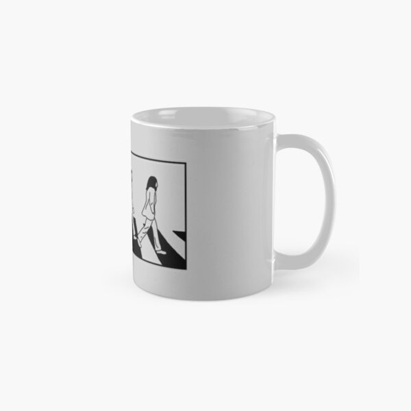 The Beatles - Abbey Road White Background Classic Mug RB1512 product Offical beatles Merch