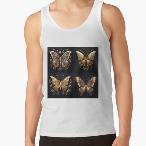 gold butterfly illustration<>,the beatles the beatles the beatles the beatles ,the beatles the beatles the beatles  Tank Top RB1512 product Offical beatles Merch