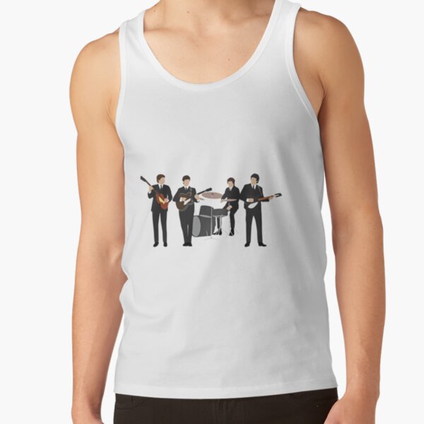 Beatle Vintage Retro Line Up|Perfect Gift|Beatles Tank Top RB1512 product Offical beatles Merch