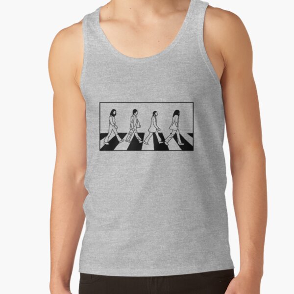 The Beatles - Abbey Road White Background Tank Top RB1512 product Offical beatles Merch