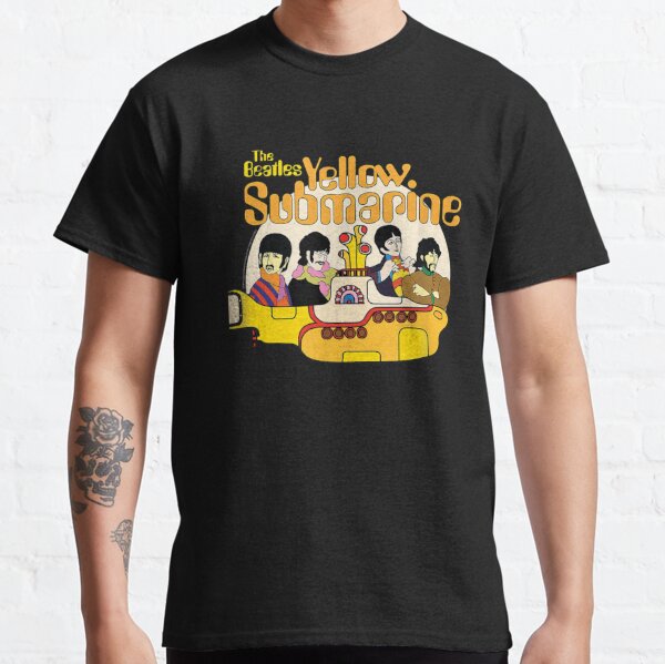 The Beatles - We All Live In A Yellow Submarine T-Shirt Classic T-Shirt RB1512 product Offical beatles Merch
