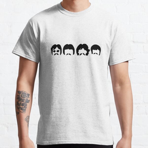 The Beatles - black outline Classic T-Shirt RB1512 product Offical beatles Merch
