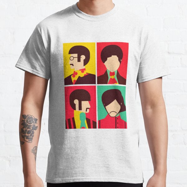 The Fab Four - Minimalist|Perfect Gift|Beatles Classic T-Shirt RB1512 product Offical beatles Merch