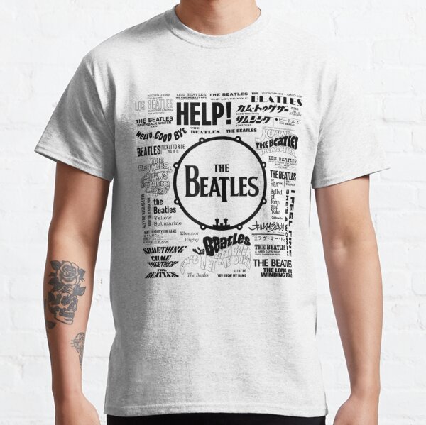 The Beatles - Beatles Singles World Art T-Shirt Classic T-Shirt RB1512 product Offical beatles Merch