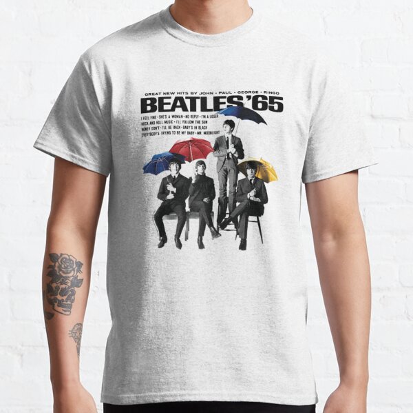 The Beatles - Beatles 65 Umbrellas Raglan Baseball Tee Classic T-Shirt RB1512 product Offical beatles Merch