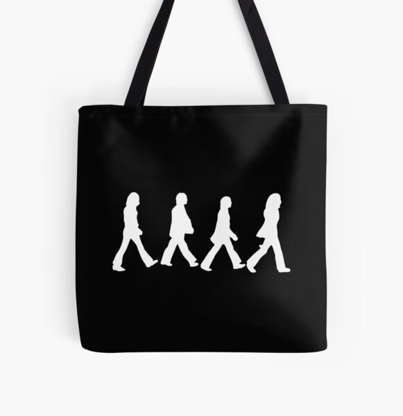 The Beatles - Abbey Road (white outline) All Over Print Tote Bag RB1512 product Offical beatles Merch