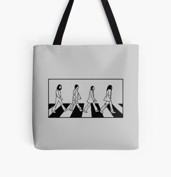 The Beatles - Abbey Road White Background All Over Print Tote Bag RB1512 product Offical beatles Merch