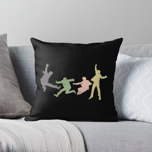 The Retro Beatles Dance Multimedia Print Throw Pillow RB1512 product Offical beatles Merch