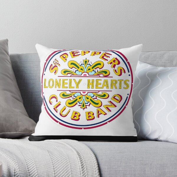 The Beatles The Beatles Logo Throw Pillow RB1512 product Offical beatles Merch