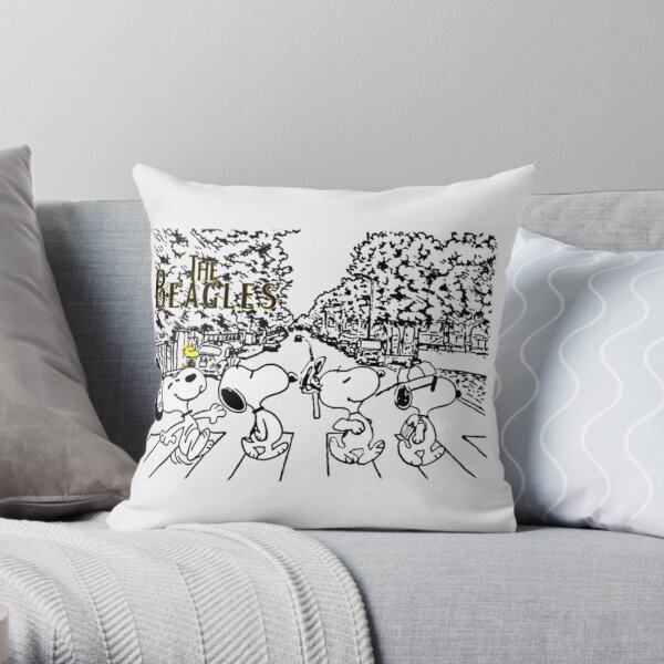 The Beagles|Perfect Gift|Beatles Throw Pillow RB1512 product Offical beatles Merch