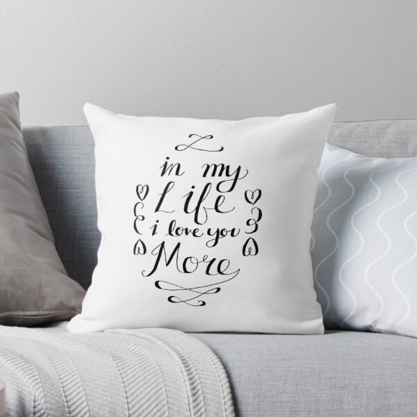 Beatles - In My Life Throw Pillow RB1512 product Offical beatles Merch