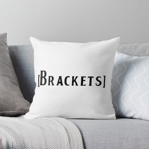 BRACKETS George Harrison Throw Pillow RB1512 product Offical beatles Merch