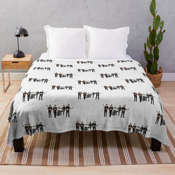 Beatle Vintage Retro Line Up|Perfect Gift|Beatles Throw Blanket RB1512 product Offical beatles Merch