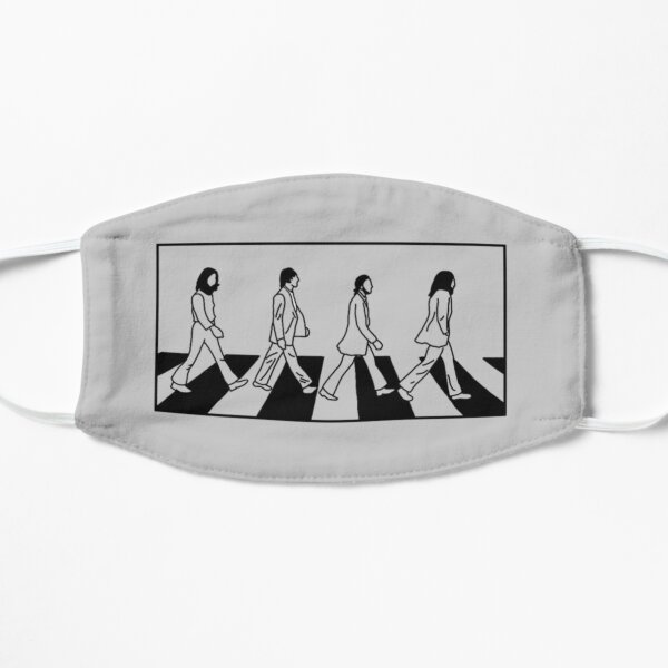 The Beatles - Abbey Road White Background Flat Mask RB1512 product Offical beatles Merch